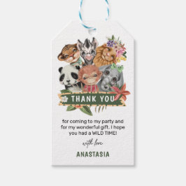 Etiquetas de presente de agradecimento da menina s