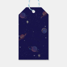 Etiquetas de Presente de Aniversário Espacial | Fa