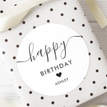 Etiquetas de Presente de Aniversário, Etiqueta de