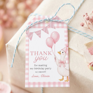 Etiquetas de Presente de Aniversário Menina Xadrez