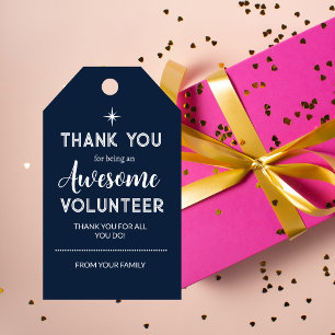 Etiquetas de Presente de Apreciação de Voluntário