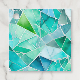 Etiquetas de Presente de Arte Mosaica Colorida