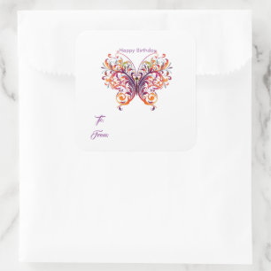 Etiquetas de Presente de Borboleta