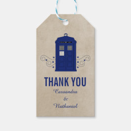 Etiquetas de Presente de Casamento de Caixa de Pol