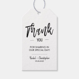 Etiquetas de Presente de Casamento de Script Simpl