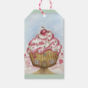 Etiquetas de Presente de Cupcake de Natal