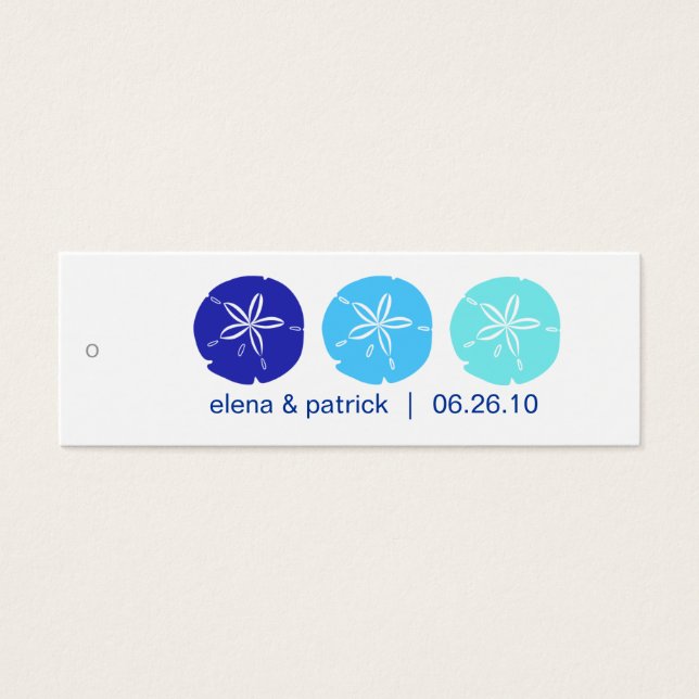 Etiquetas de Presente de Dólar Azul (Frente)