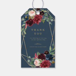 Etiquetas de Presente de Elegância Outonal Geométr