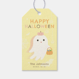 Etiquetas de Presente de Fantasma Feliz Halloween