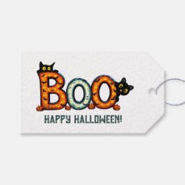 Etiquetas de Presente de Halloween Boo