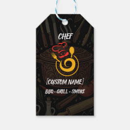 Etiquetas de Presente de Latte de Chef Personaliza