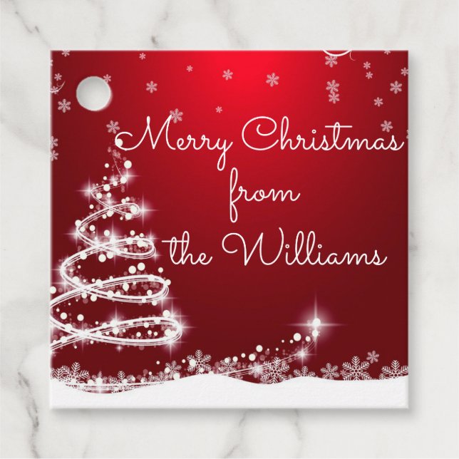 Etiquetas de presente de Natal (Frente)