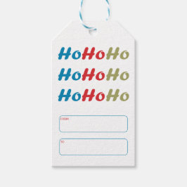 Etiquetas de Presente de Natal com Caligrafia Ho H