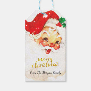 Etiquetas de Presente de Natal com Fantasia do Pap