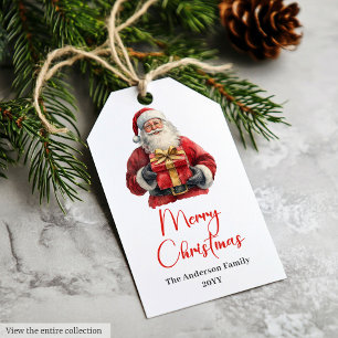 Etiquetas de Presente de Natal com Fonte de Letra 