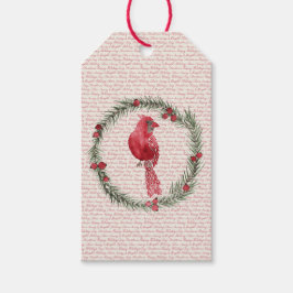 Etiquetas de Presente de Natal com Grinalda de Car