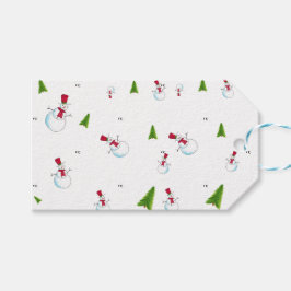 Etiquetas de Presente de Natal com Monograma de Bo