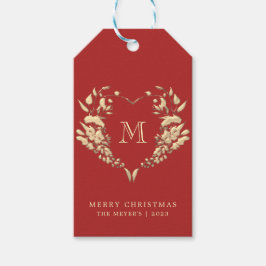 Etiquetas de Presente de Natal com Monograma Perso