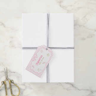 Etiquetas de Presente de Natal Cor-de-Rosa para Pr