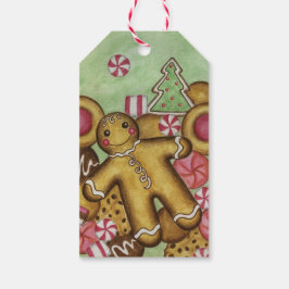 Etiquetas de Presente de Natal de Biscoitos de Gen