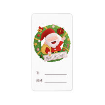 Etiquetas de Presente de Natal de Papai Noel Bonit