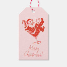 Etiquetas de Presente de Natal do Papai Noel em Co