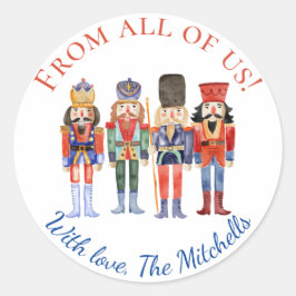 Etiquetas de Presente de Natal do Quebra-Nozes