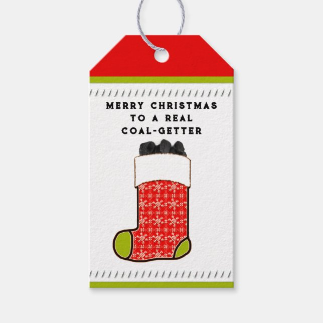 Etiquetas de presente de Natal engraçadas (Frente)