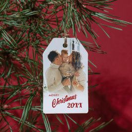 Etiquetas de Presente de Natal Fotos de Férias Mod