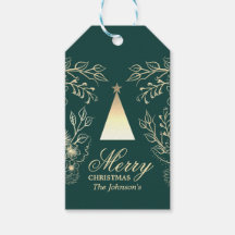 Etiquetas de Presente de Natal Personalizadas Eleg