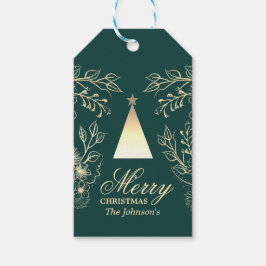 Etiquetas de Presente de Natal Personalizadas Eleg