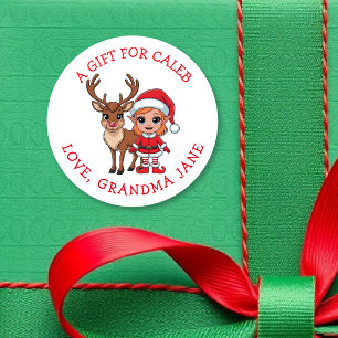 Etiquetas de Presente de Natal Personalizadas para