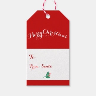 Etiquetas De Presente De Natal Personalizadas Verm