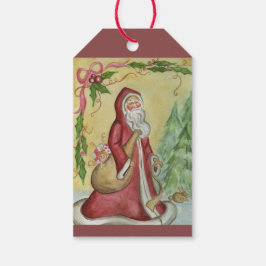 Etiquetas de Presente de Papai Noel Vintage