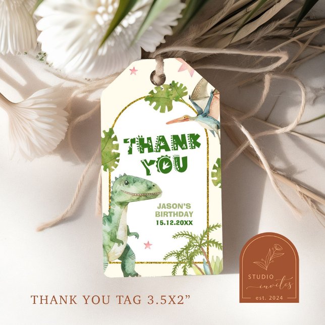 Etiquetas de presente do Dinosaur Boy (Criador carregado)
