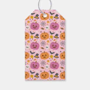 Etiquetas de Presente do Padrão de Halloween da Ab
