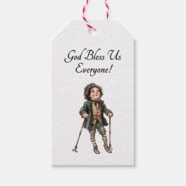 Etiquetas de Presente do Pequeno Tim de Dickens Um
