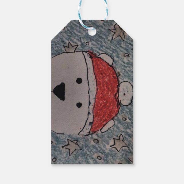 Etiquetas de Presente do Urso Polar (Frente)