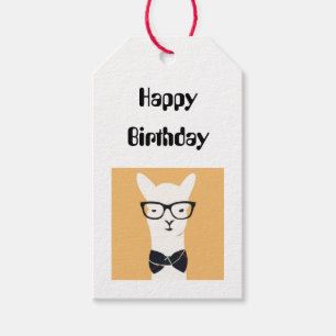 Etiquetas de Presente - Feliz Aniversário Lhama Di