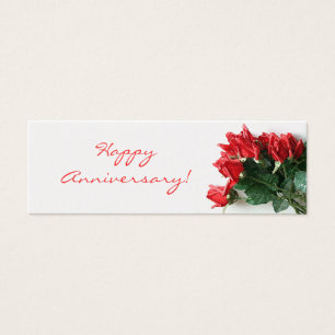 Etiquetas de Presente Floral do Aniversário de Ros