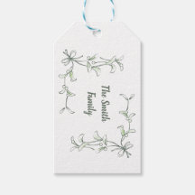 Etiquetas de Presente Holiday Holly