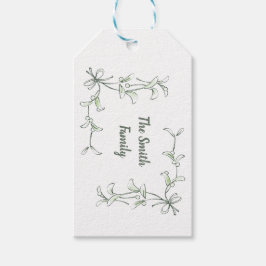 Etiquetas de Presente Holiday Holly