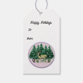 Etiquetas De Presente Para Animais De Feriado Vint