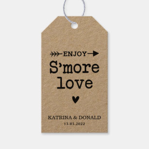 Etiquetas de Presente para Casamento Rustic S’more