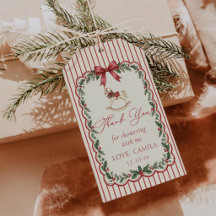 Etiquetas de Presente para Chá de Bebê de Natal Fe