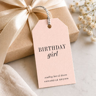 Etiquetas de Presente para Menina no Aniversário  