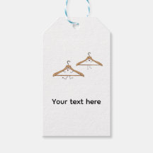 Etiquetas de presente personalizadas. Cabides engr