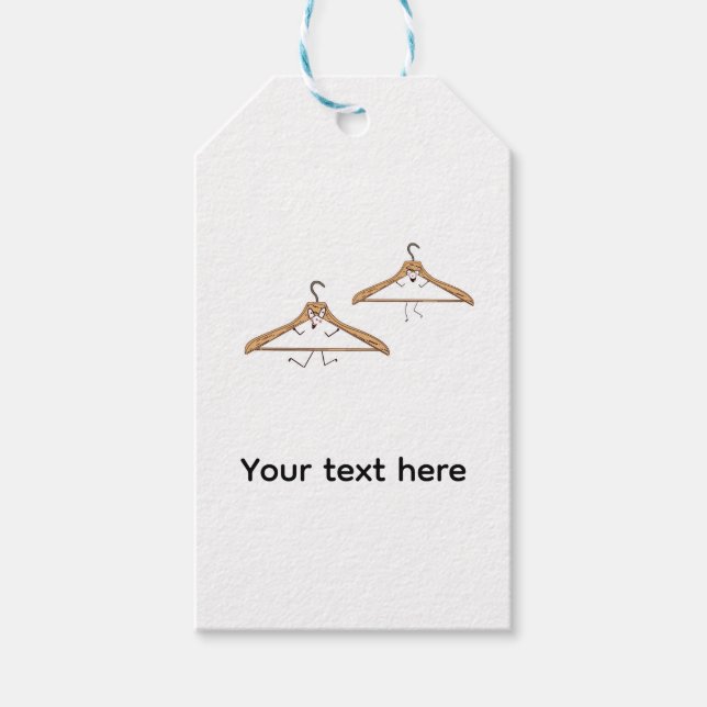 Etiquetas de presente personalizadas. Cabides engr (Frente)