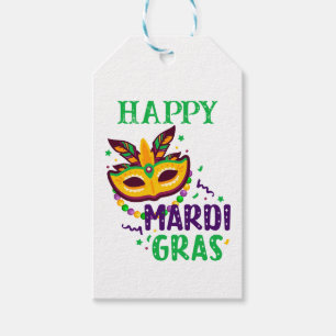 Etiquetas de Presente Personalizadas de Mardi Gras