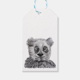 Etiquetas de Presente Personalizadas de Urso Panda